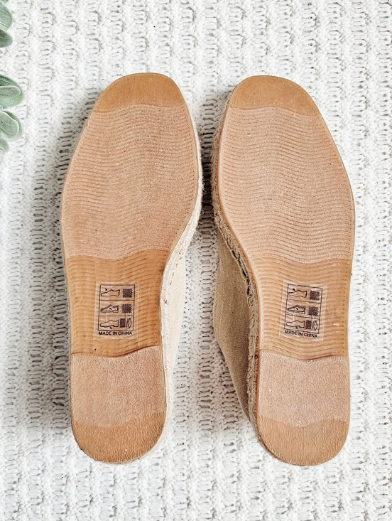 Soludos Men's Smoking Slipper Espadrille Slip On Natural Cotton Linen 9.5 NEW - Picture 9 of 16